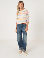 Repeat Cashmere Knitted Striped Pullover