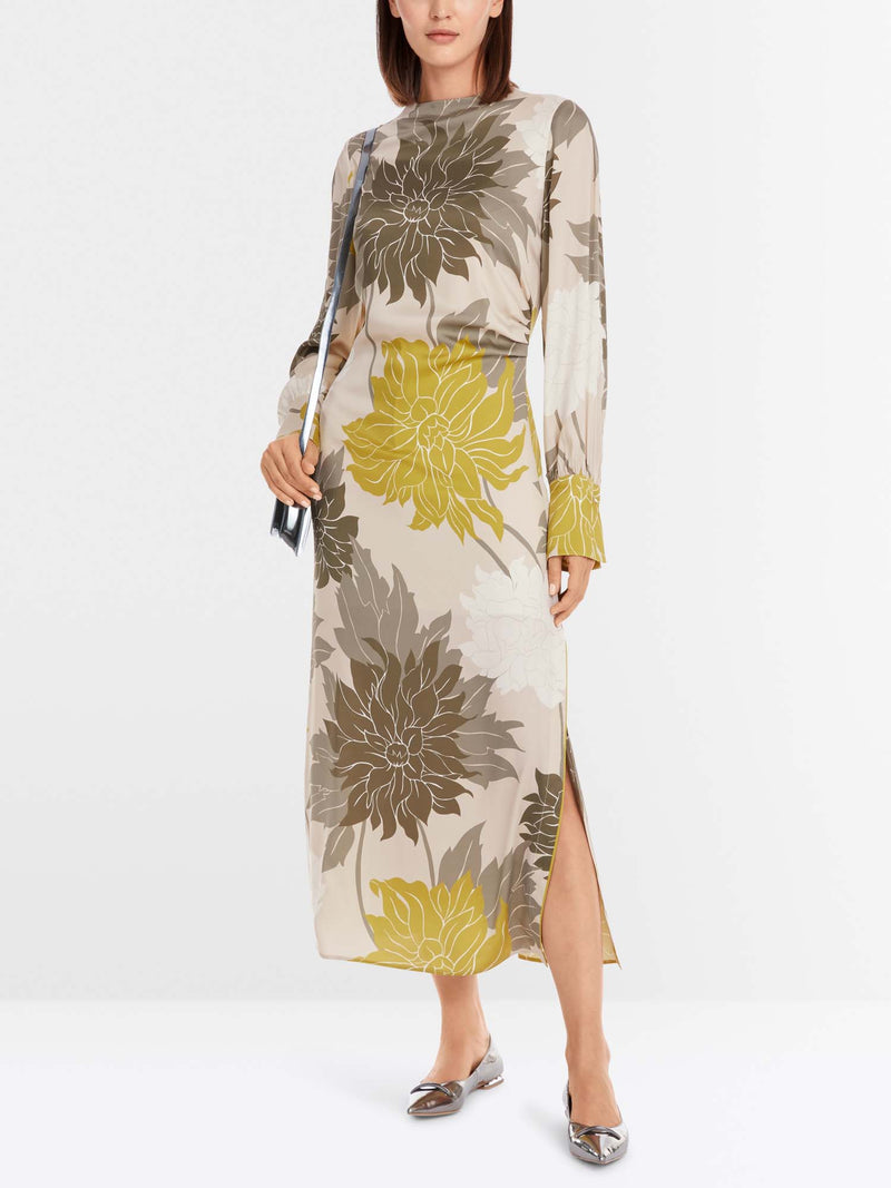 Marc Cain Silk Dress with Floral Print