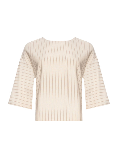 MM Kaya Jersey Pinstripe Top