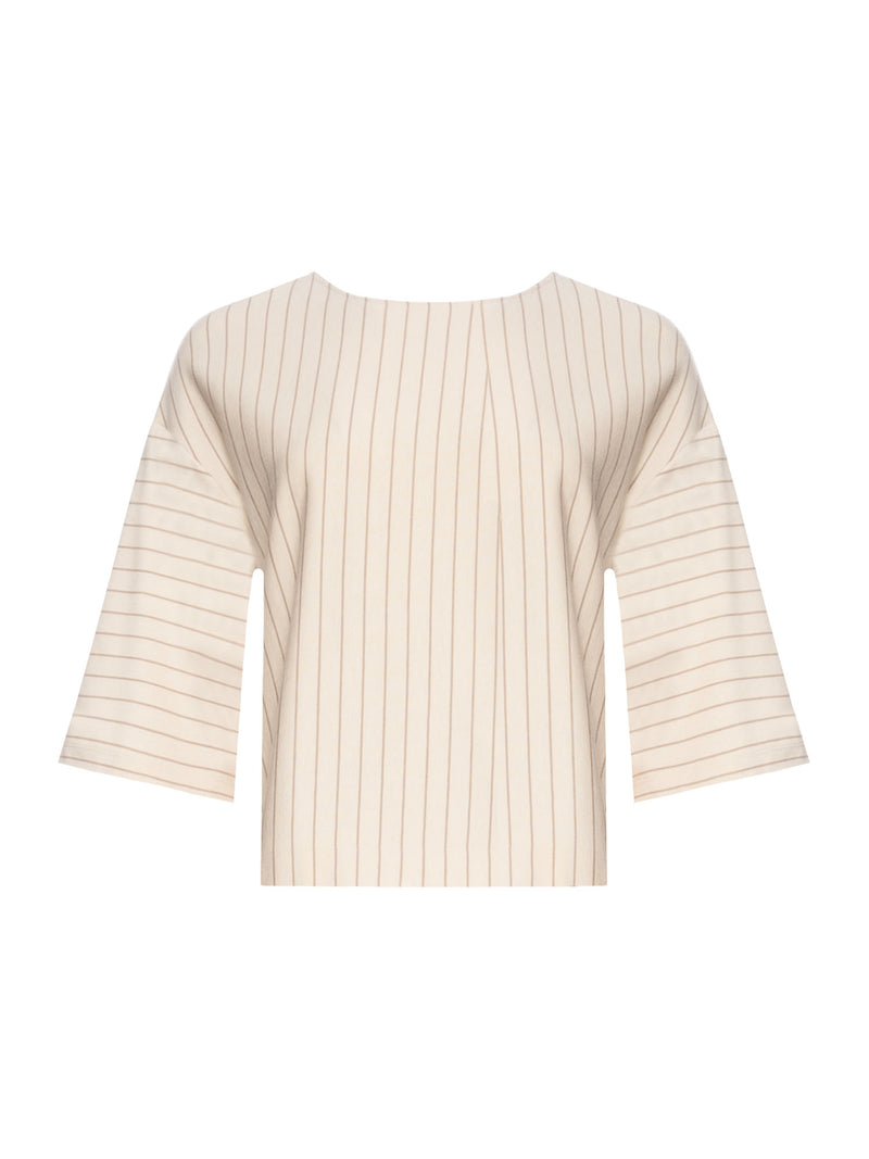 MM Kaya Jersey Pinstripe Top