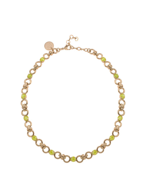 Rebekah Price Sunday Chain Necklace Electric Yellow