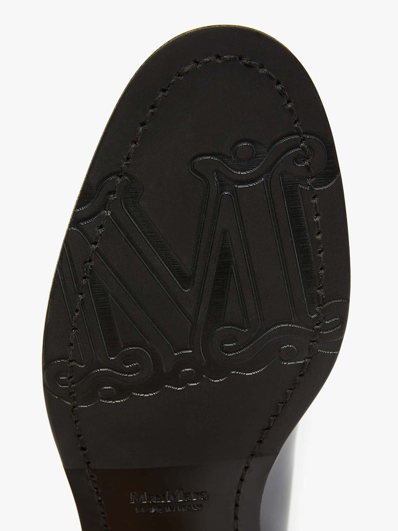 Max Mara Leather Tassel Loafers