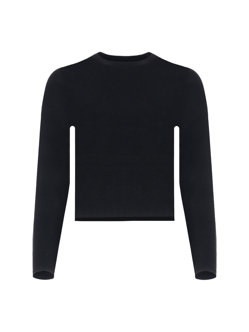 Patrick Assaraf Long Sleeve Baby Tee