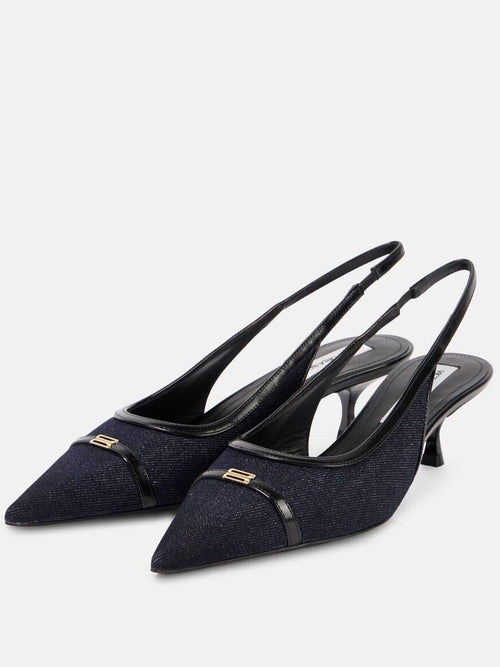 Victoria Beckham Pointy Slingback Kitten Heel
