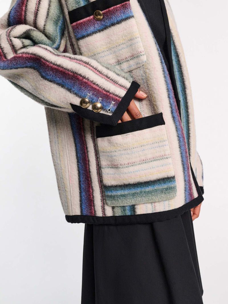 Dorothee Schumacher Striped Comfort Jacket