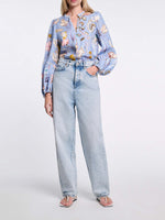 Dorothee Schumacher Floral Power Printed Linen Blouse