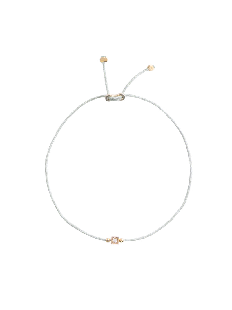 Alisia Cord Bracelet with Cubed Zirconia