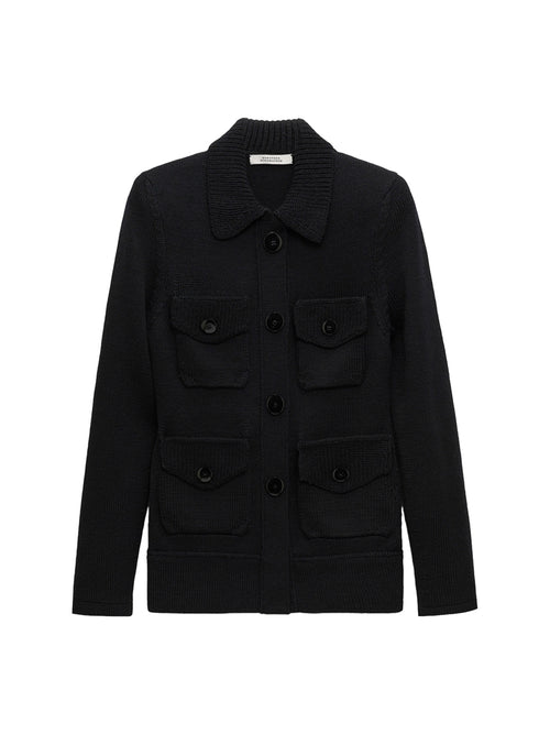 Dorothee Schumacher Power Attitude Merino Collared Knit Jacket