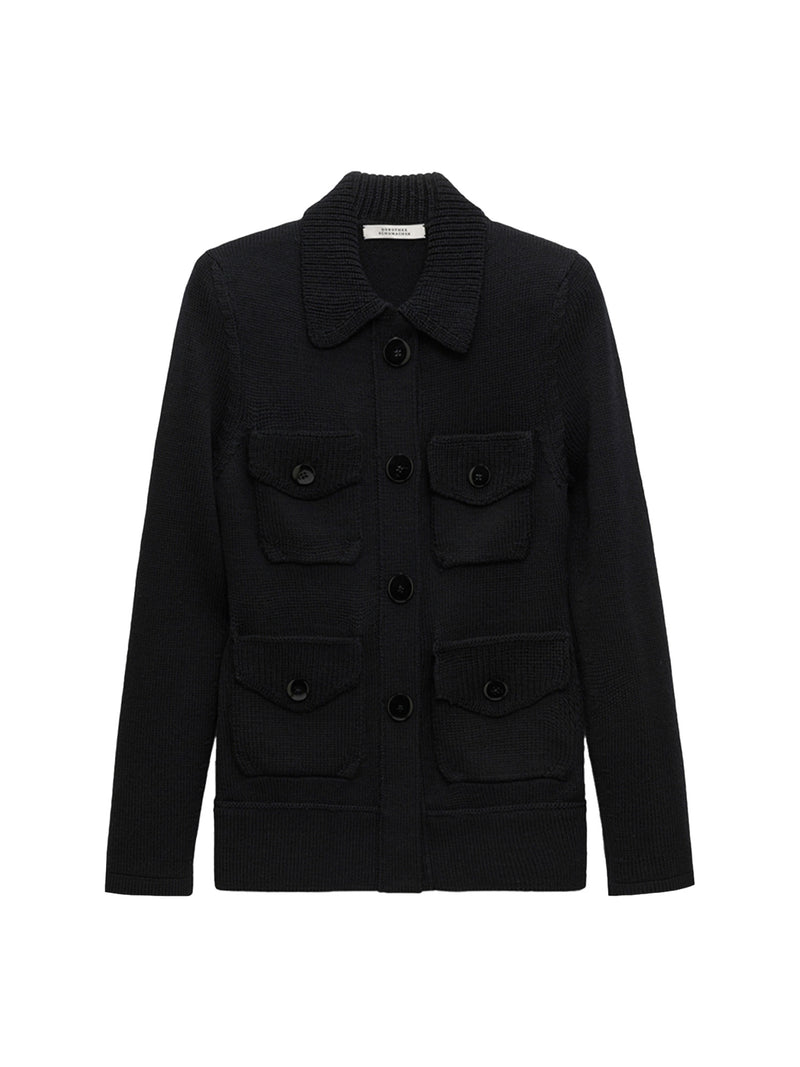 Dorothee Schumacher Power Attitude Merino Collared Knit Jacket