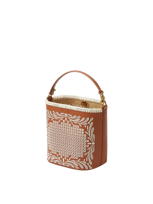 Veronica Beard Small Eyelet Feedbag
