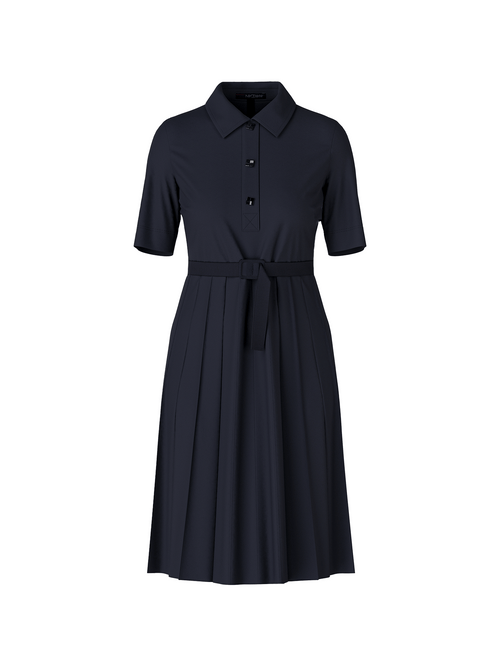 Marc Cain Polo Dress with Pleated Skirt