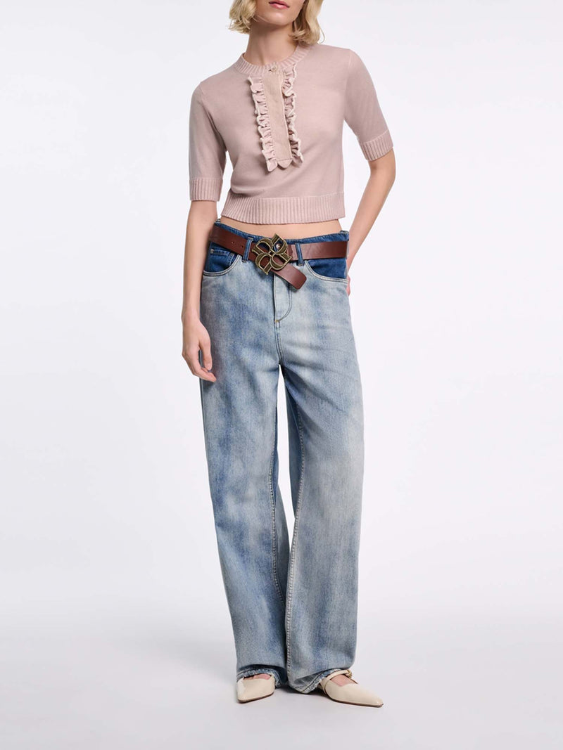 Dorothee Schumacher Denim Romance Two-tone Baggy Jeans