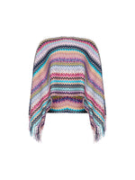 Missoni Poncho in Chevron Motif and Long Fringes