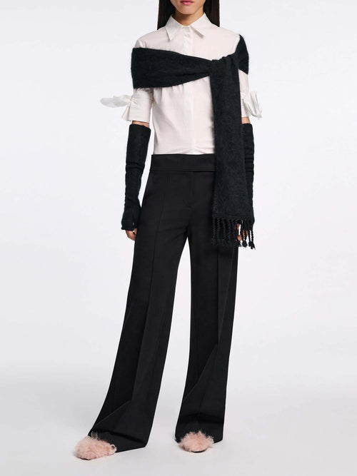 Dorothee Schumacher Emotional Essence Wide Leg Piped Trim Pants