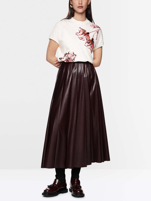 Marc Cain Floral T-shirt with Pearl Details