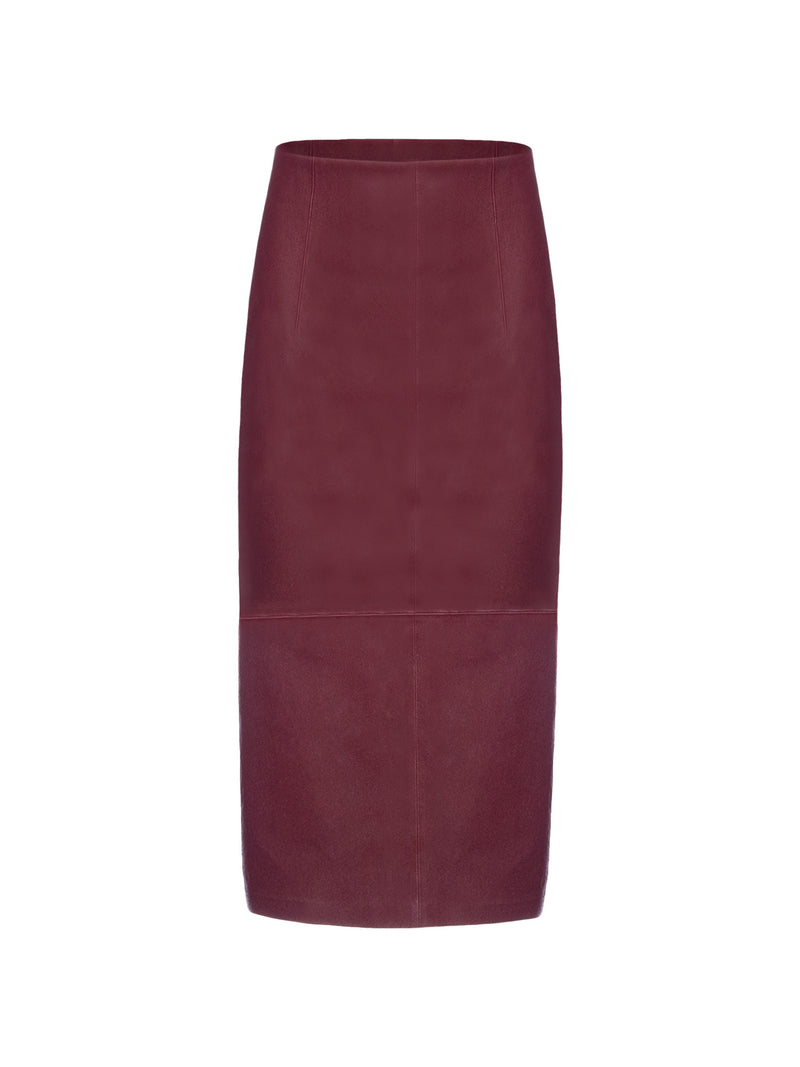 DESA Matte Stretch Leather Skirt