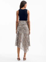 Veronica Beard Eleonora Silk Midi Skirt