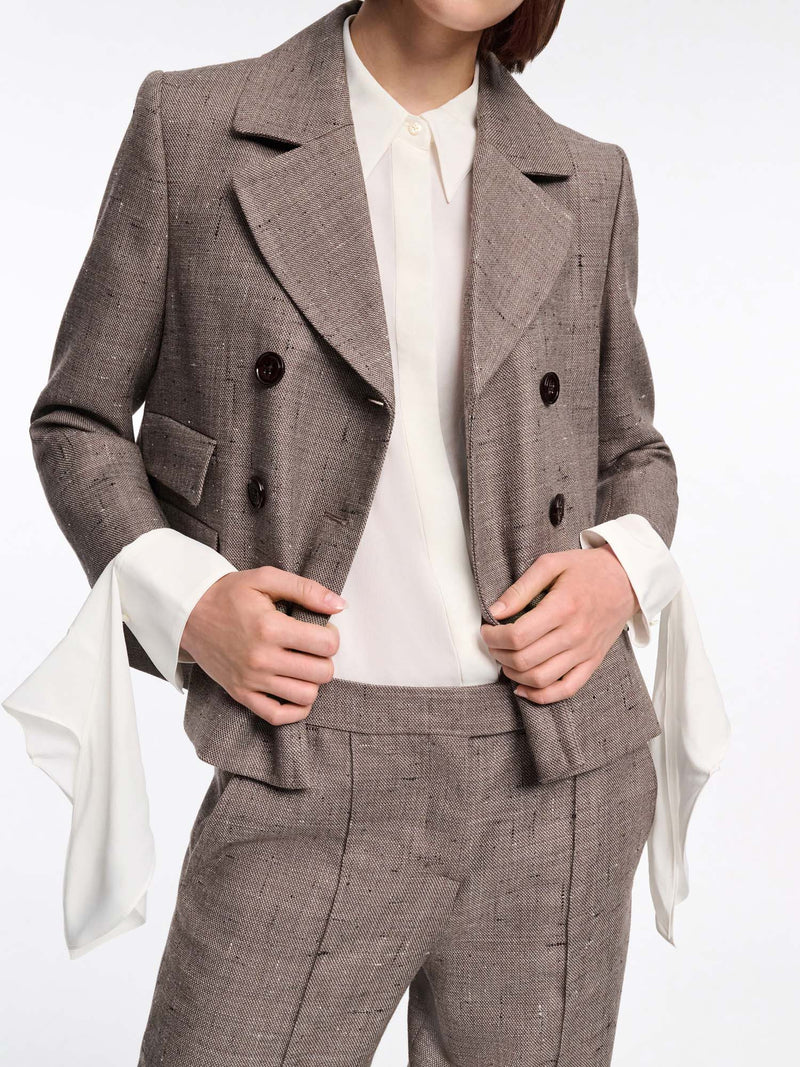 Dorothee Schumacher Casual Attraction Double Breasted Boxy Jacket