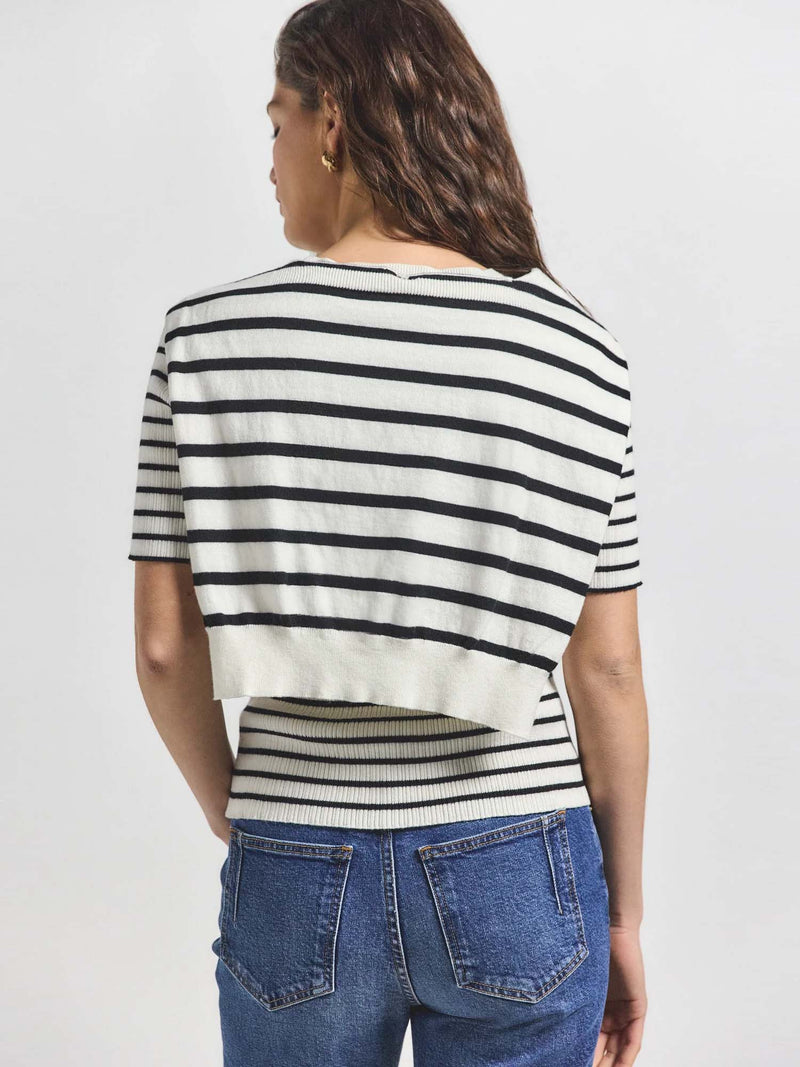 Derek Lam 10 Crosby Twain Short Sleeve Pre-Styled Sweater