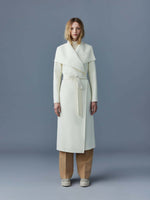 Mackage Mai-CN Wool Wrap Coat Cream