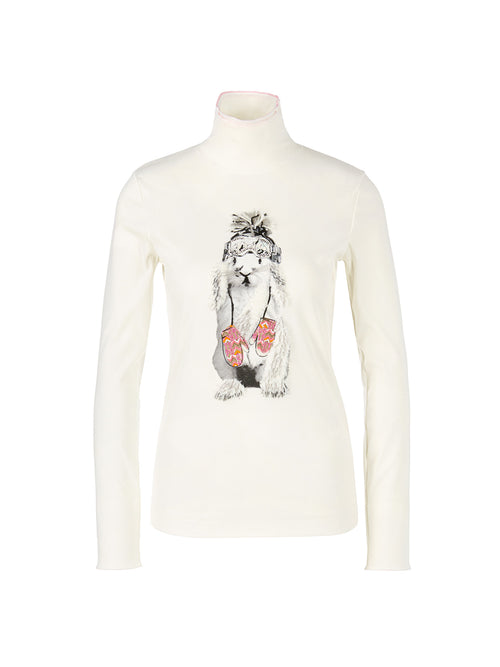 Marc Cain Sports Long Sleeve Graphic Print Turtleneck