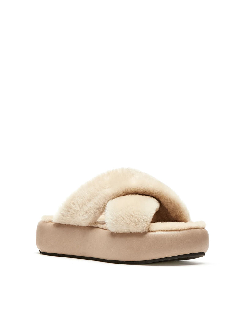 La Canadienne Greta Shearling Slide