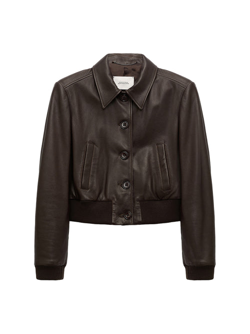 Dorothee Schumacher Sleek Statement Leather Mini Jacket