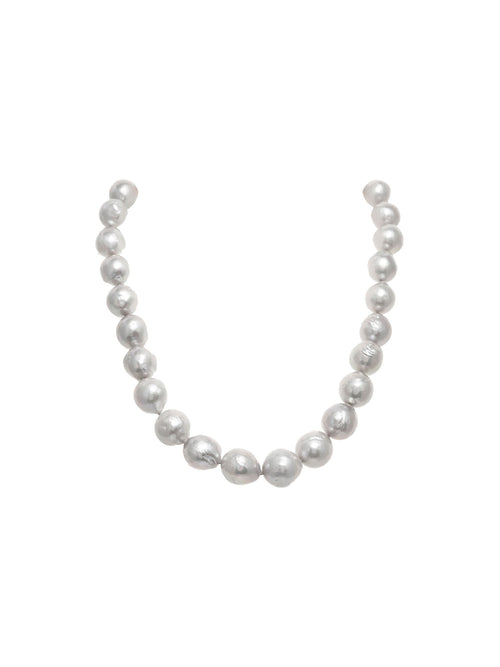 Margo Morrison Pale Grey Pearl Necklace