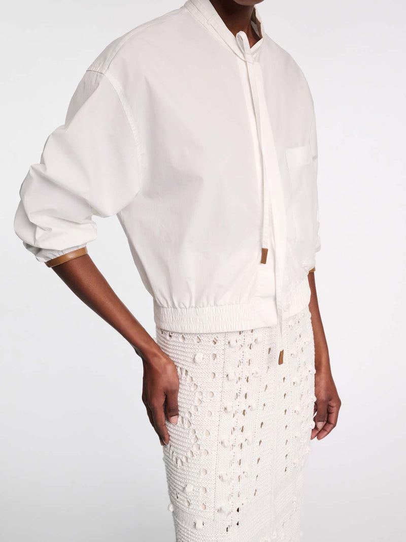 Dorothee Schumacher Poplin Power Blouse with Drawstring