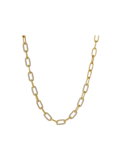 Dean Davidson Solene Pave Link Necklace