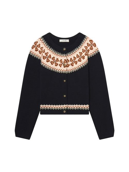 Frame The Cashmere Fairisle Cardi