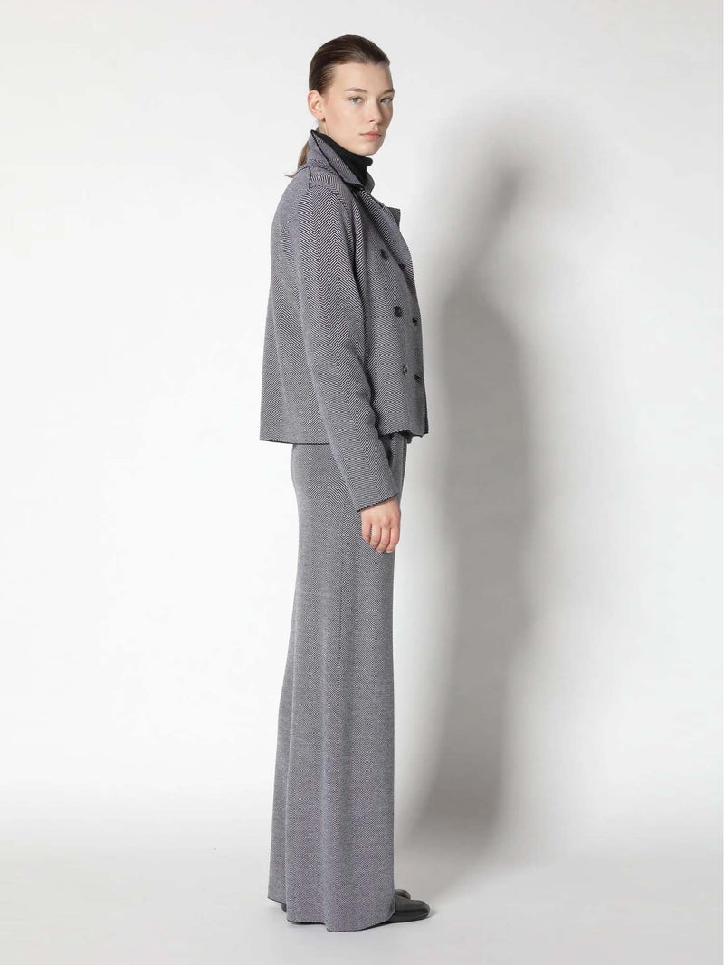 Sminfinity Herringbone Cropped Jacket