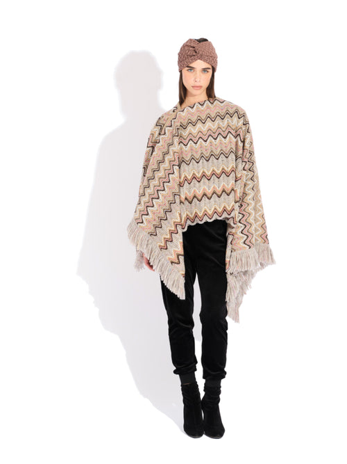 Missoni Cape in Zigzag Detail