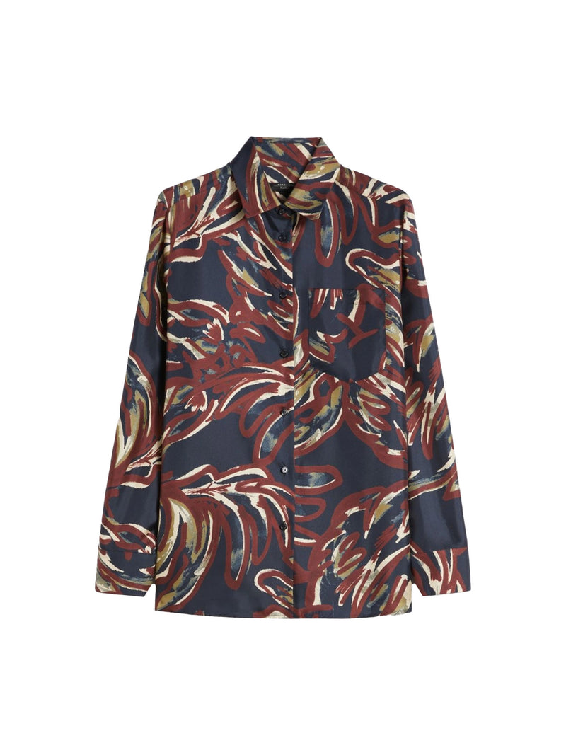 Max Mara Weekend Rive Silk Collared Blouse