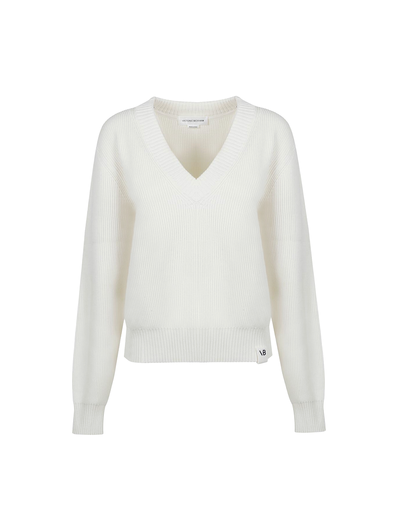 Victoria Beckham Relaxed V-Neck Jumper