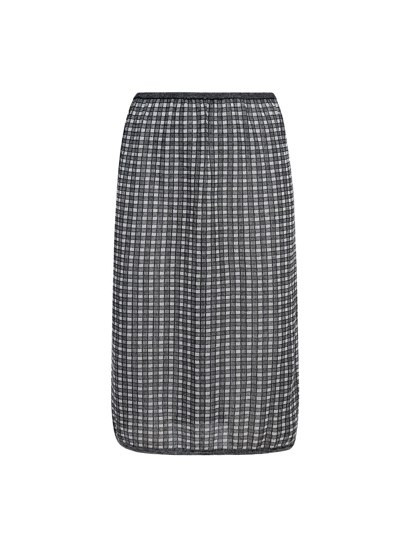 Proenza Schouler Lori Knit Plaid Skirt