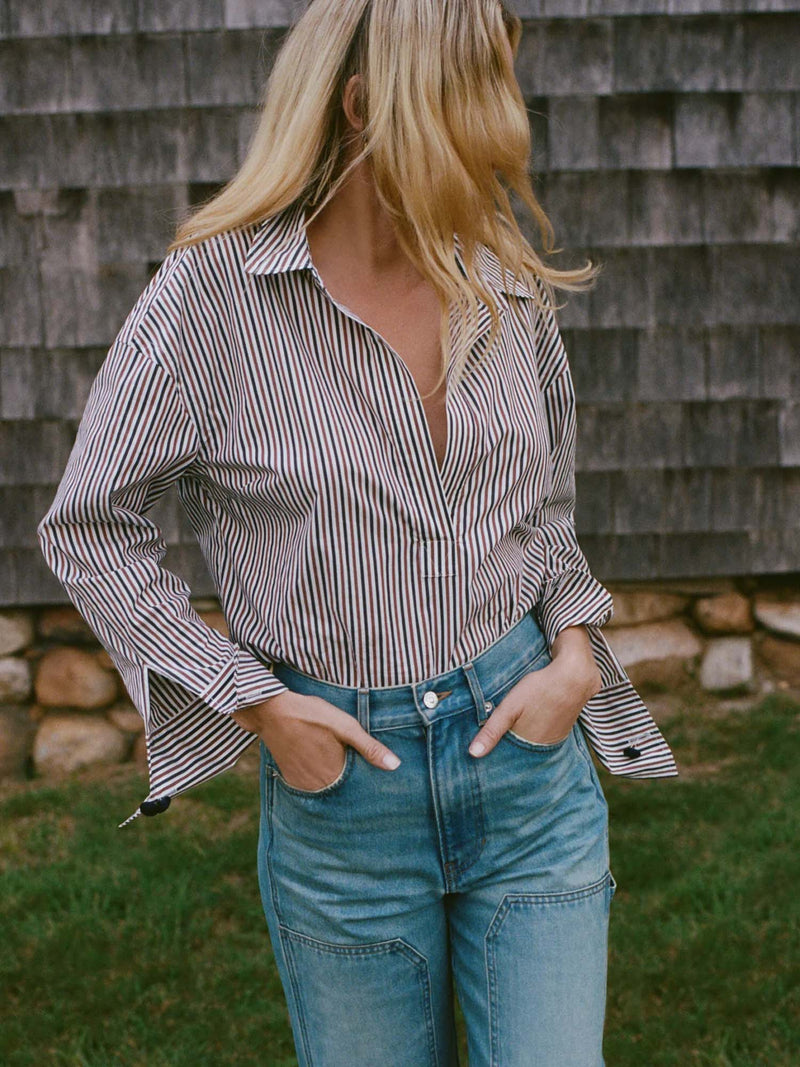 Veronica Beard Draymond Striped Shirt
