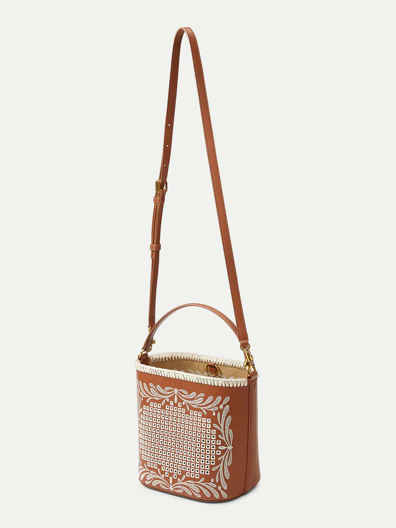 Veronica Beard Small Eyelet Feedbag