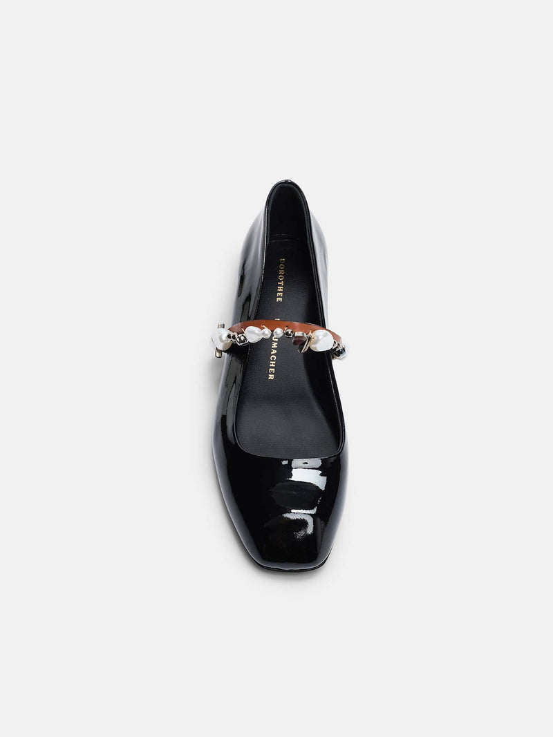 Dorothee Schumacher Glossy Shine Embellished Mary Jane