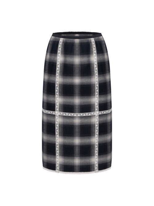 N&deg;21 Quadro Fondo Midi Skirt