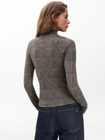 Rag &amp; Bone Shaw Panelled Long Sleeve Plaid Tee