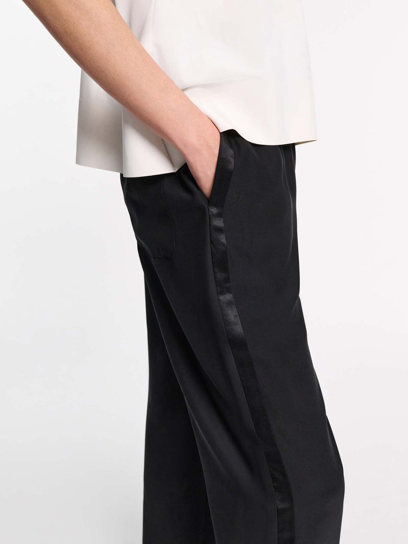 Dorothee Schumacher Sense of Shine Satin Drawstring Pants