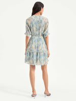 Veronica Beard Dorrie Pleated Mini Dress