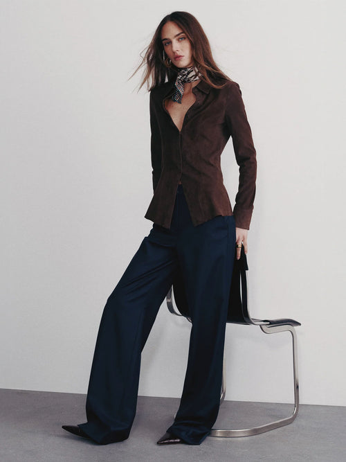 Veronica Beard Eaton Wide-Leg Pant