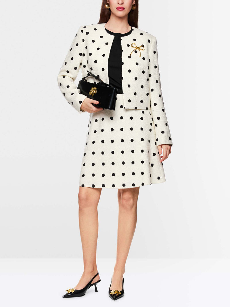 Marc Cain Flared Skirt w. Polka Dots