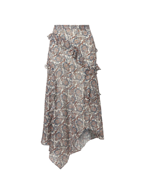 Veronica Beard Eleonora Silk Midi Skirt