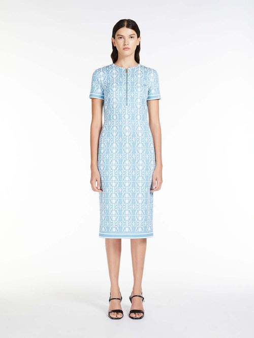 Max Mara Miriam Midi Dress Light Blue