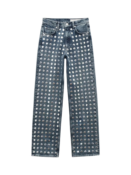 Rag &amp; Bone Shea High Rise Straight Jeans