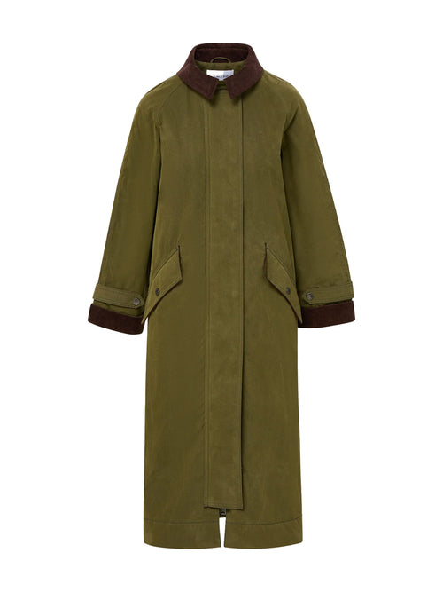 Veronica Beard Dietz Wax Coated Field Jacket