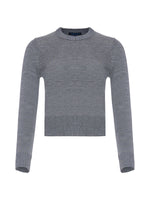 Patrick Assaraf Merino Cropped Crewneck